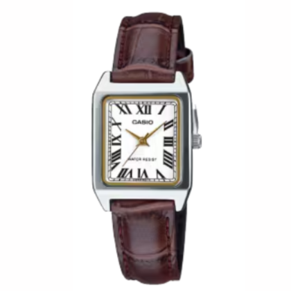 Casio General LTP-V007L-7B2UDF Brown Leather Strap Women Watch